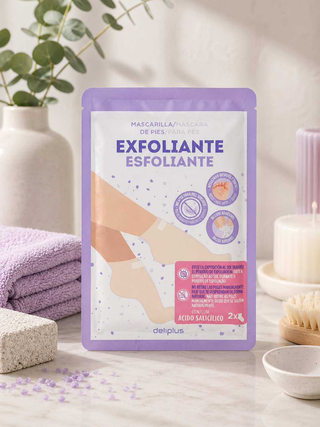 Deliplus - Masque Pieds Exfoliant Peeling-1