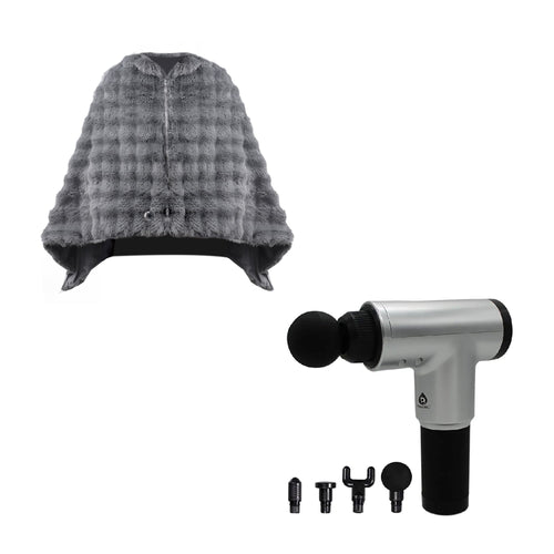 Pursonic Heated Poncho & 6-Speed Deep Tissue Massager-0