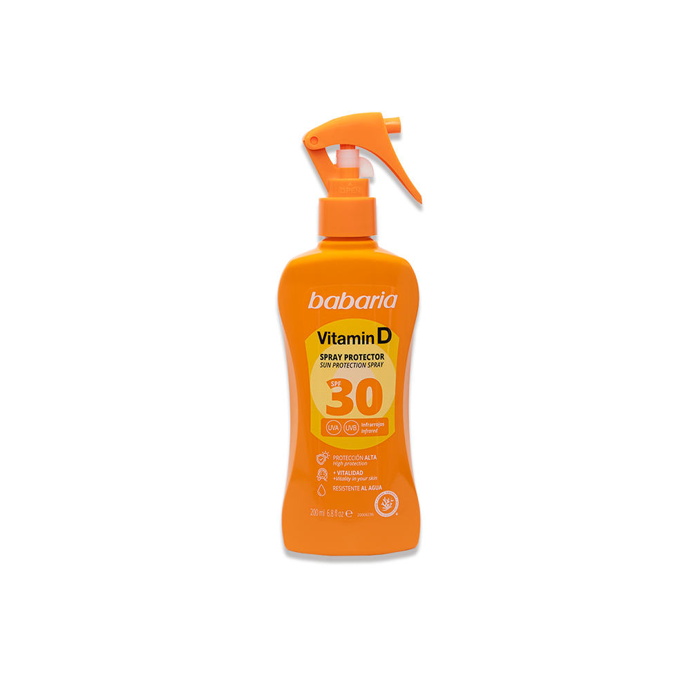Babaria - Spray Solaire SPF 30 Vitamine D & Niacinamide