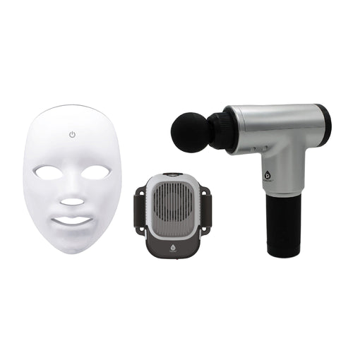 Total Wellness Recovery Bundle – Massage Gun, Red Light Therapy Mask & Hot/Cold Therapy Cube-0