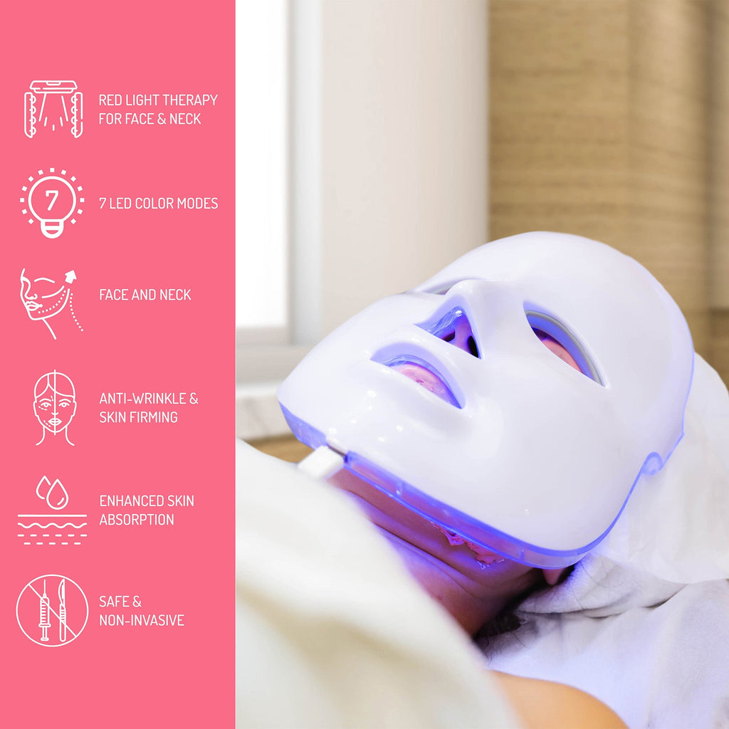 Pursonic 7-in-1 Facial Therapy Device & LED Light Therapy Mask Bundle-1