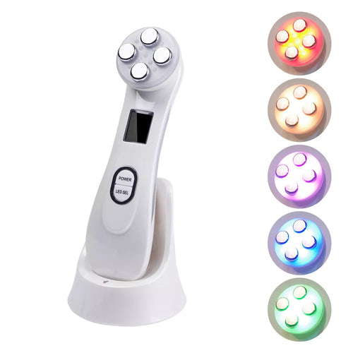 4-in-1 RF Face Lifting Machine: EMS, Micro-current, LED Photon, and Massager for Facial Rejuvenation-0