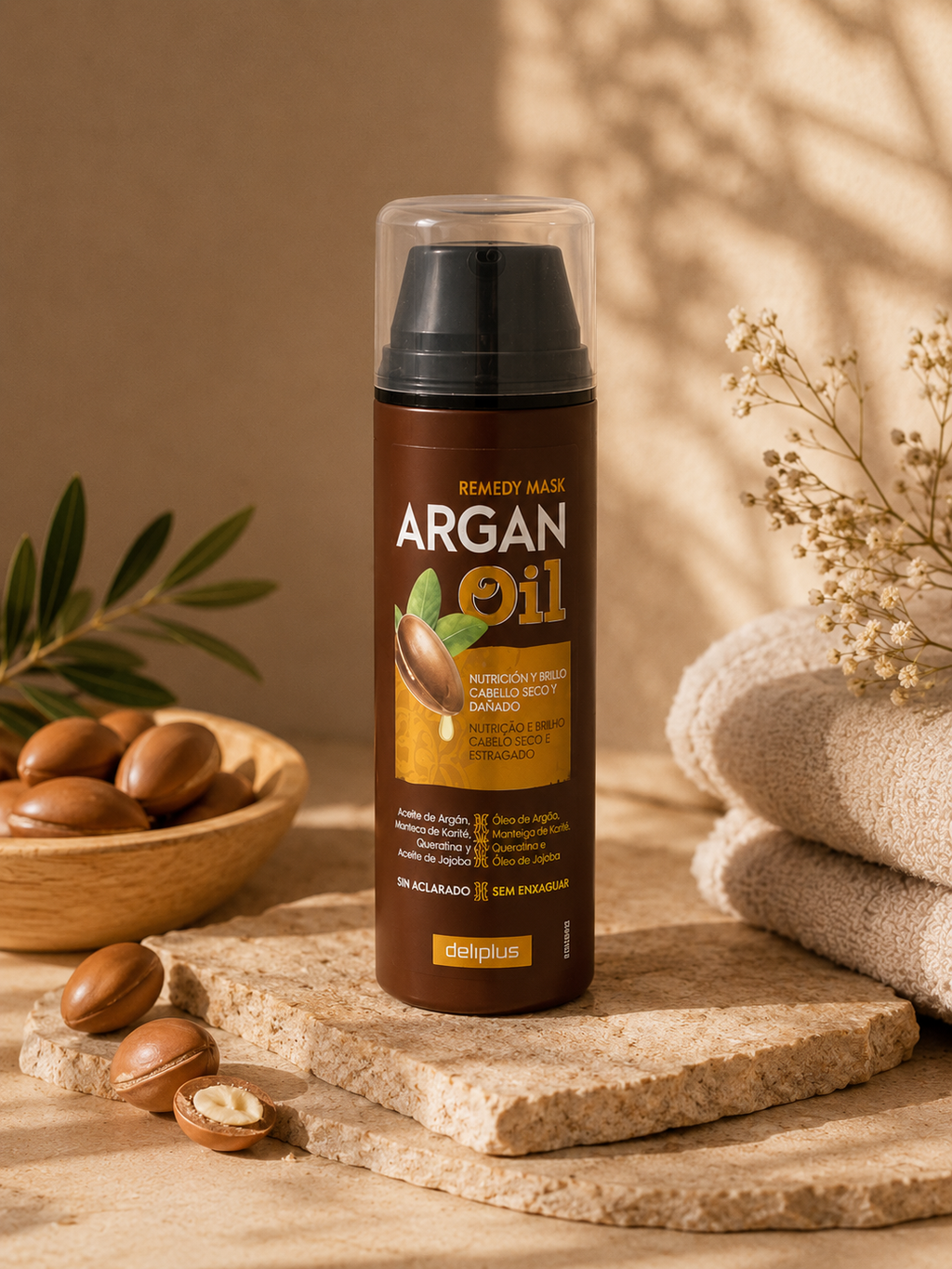 Deliplus - Crème Sans Rinçage à l’Huile d’Argan-1