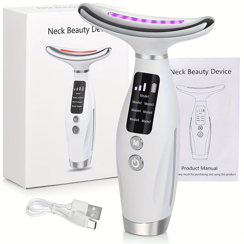 7-in-1 Heated Neck & Face Massager Skincare Tool