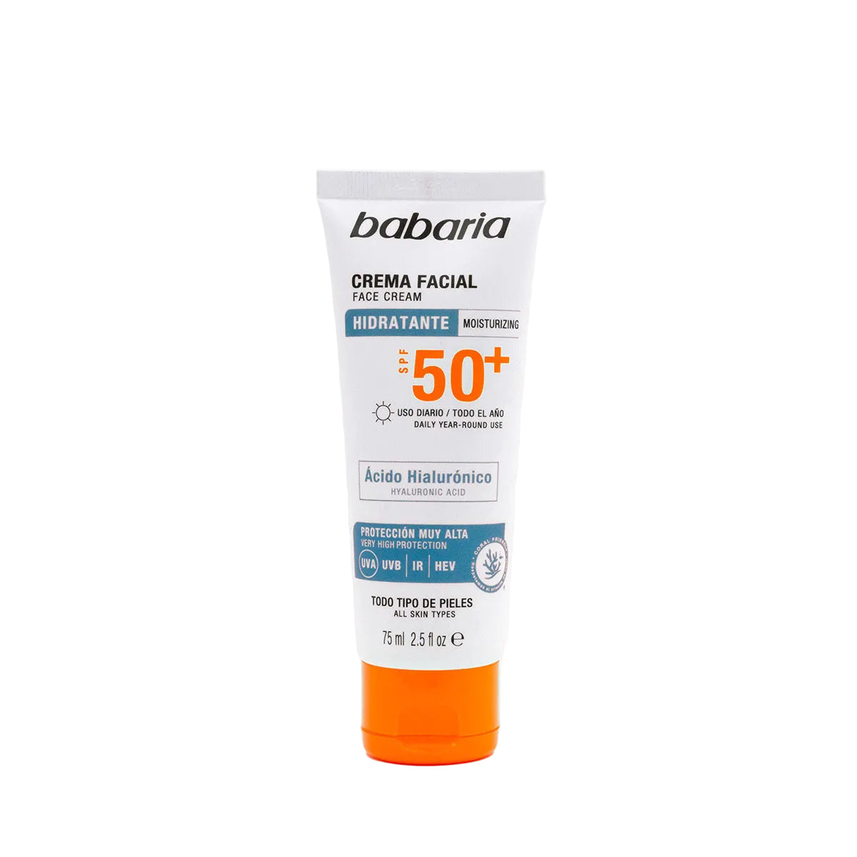 Babaria - Crème Solaire Visage SPF 50+ Anti-Taches – Rosa Mosqueta
