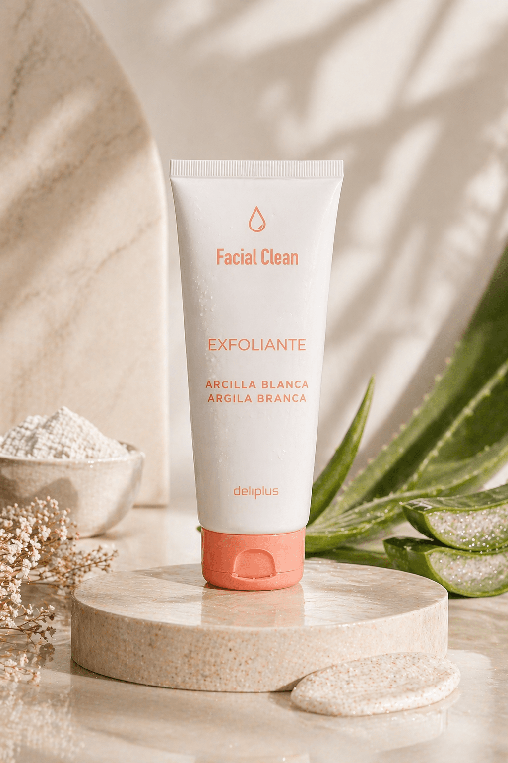 Deliplus - Exfoliant Visage Argile Blanche-1