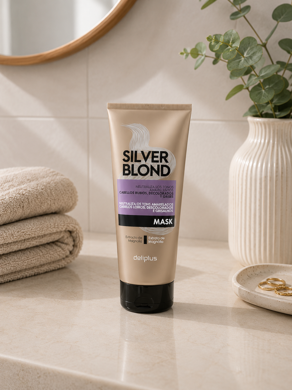 Deliplus - Masque Déjaunissant Blond et Gris-1