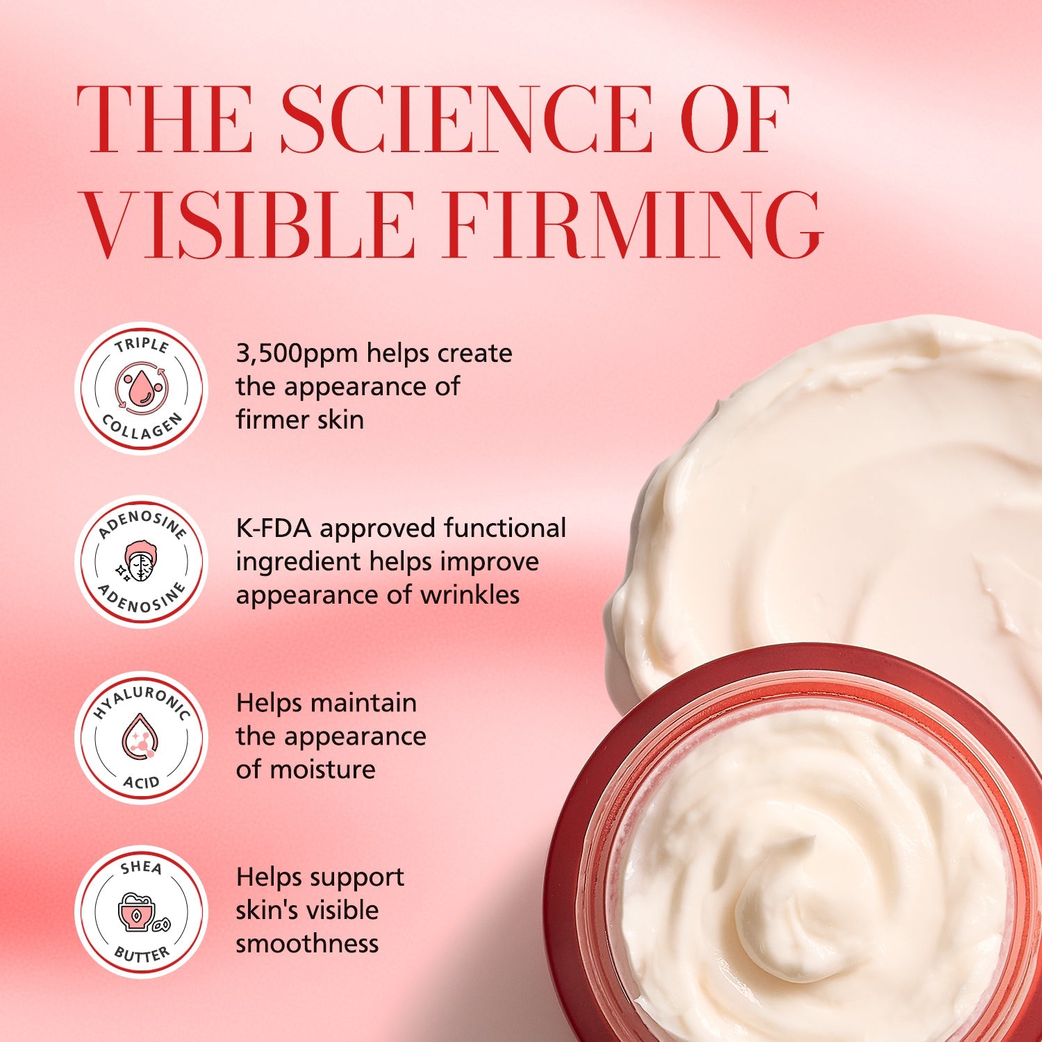 DISURI Beauty Triple Collagen Firming Cream – Firming, Smoothing & Hydrating Treatment (Made in Korea)-2