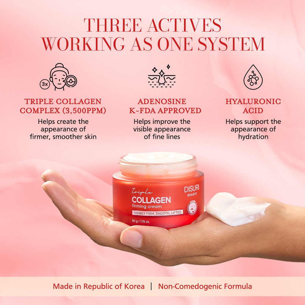 DISURI Beauty Triple Collagen Firming Cream – Firming, Smoothing & Hydrating Treatment (Made in Korea)-1
