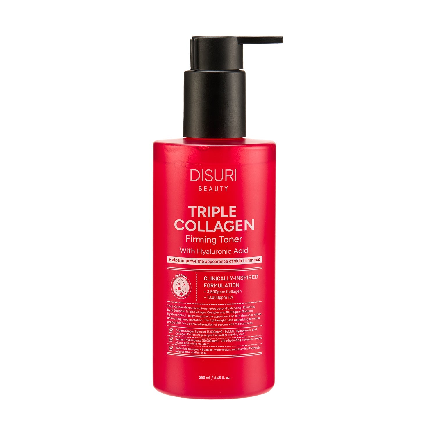 DISURI Triple Collagen Firming Toner – Hydrating & Firming Toner with 3,500ppm Collagen (8.45 oz)-1