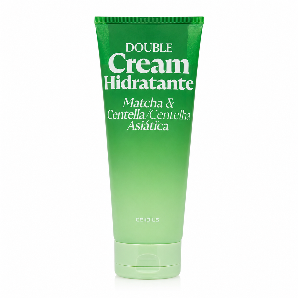Deliplus - Double Cream Hydratante Matcha et Centella Asiatique